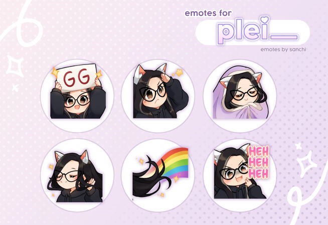 Twitch Emotes ($150 for 6)